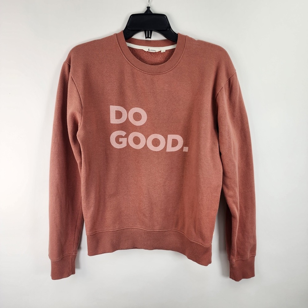 Cotopaxi Sweatshirt Women's S Rust Do Good Crew Neck Soft